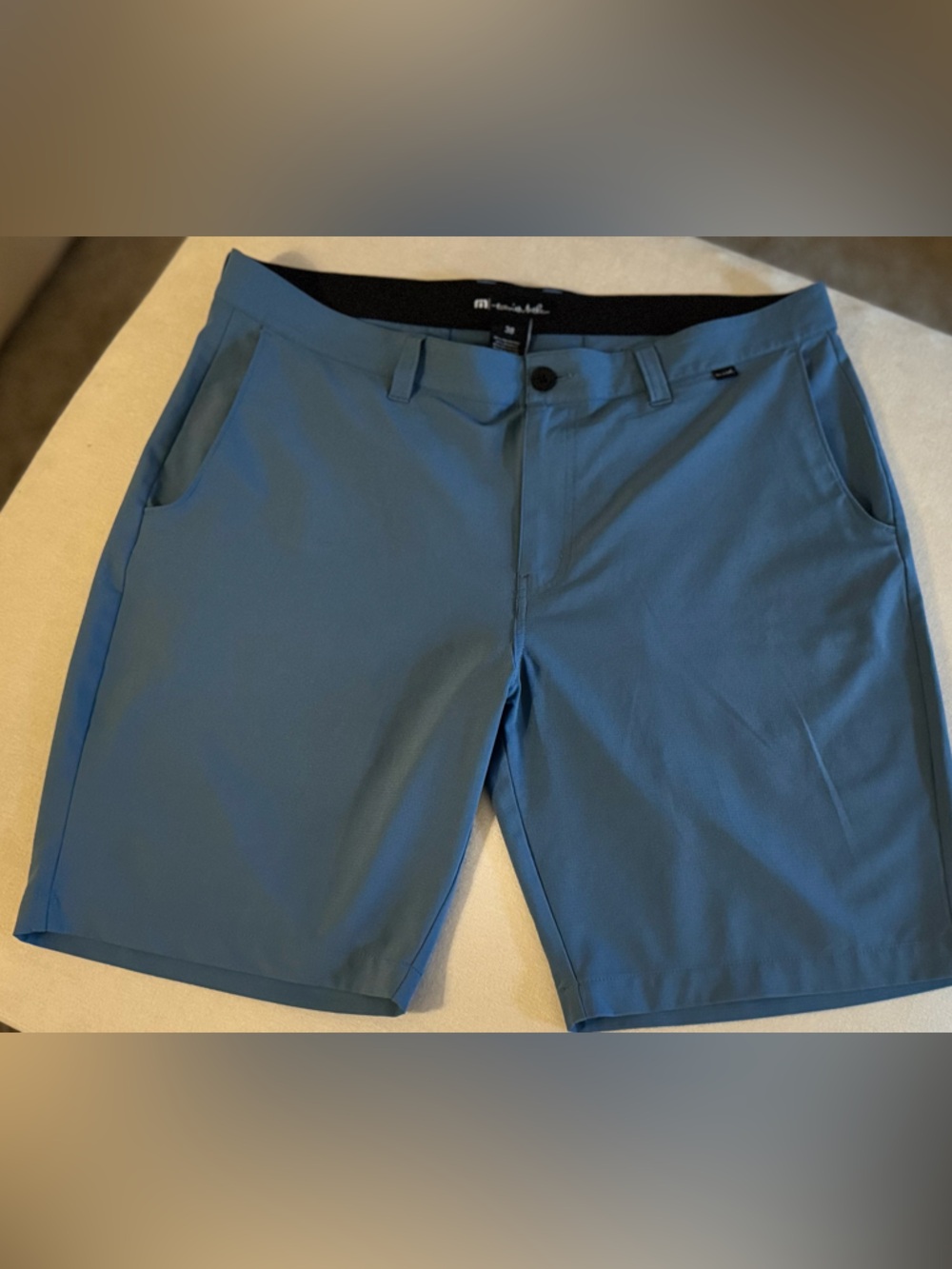 Travis Mathew Men's Performance Shorts in Slate Blue